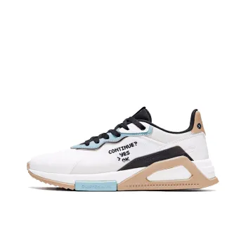 361° NFO Technology Slip-Resistant Cushioning Breathable Low-Top Casual Shoes Men's White Green