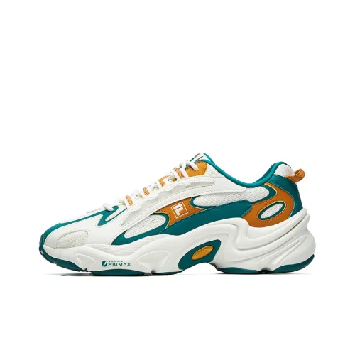 FILA FUSION Pantera Cushioning Anti Slip Wear Resistant Breathability Low Top Casual Shoes Men's Alpine Green
