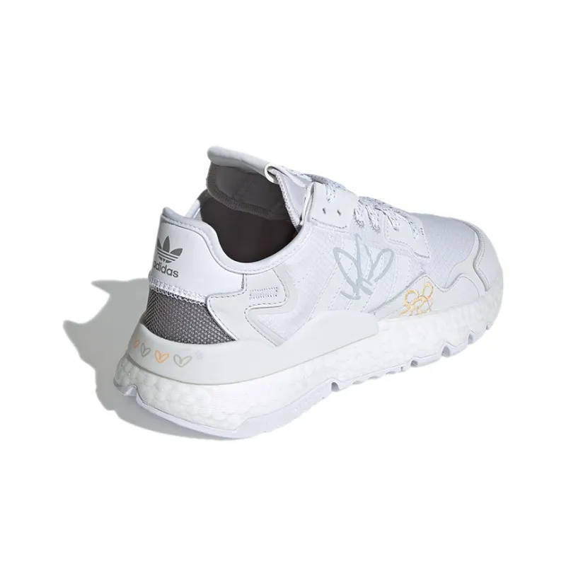 Adidas Originals Nite Jogger 'White Grey' Women's-3