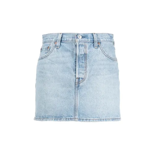 Levis Denim Short Skirts Women's Blue