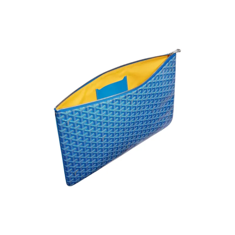 GOYARD SENAT Canvas With Leather Toiletry Bags Storage Bags Clutch Large Size Unisex 11 Colors-19