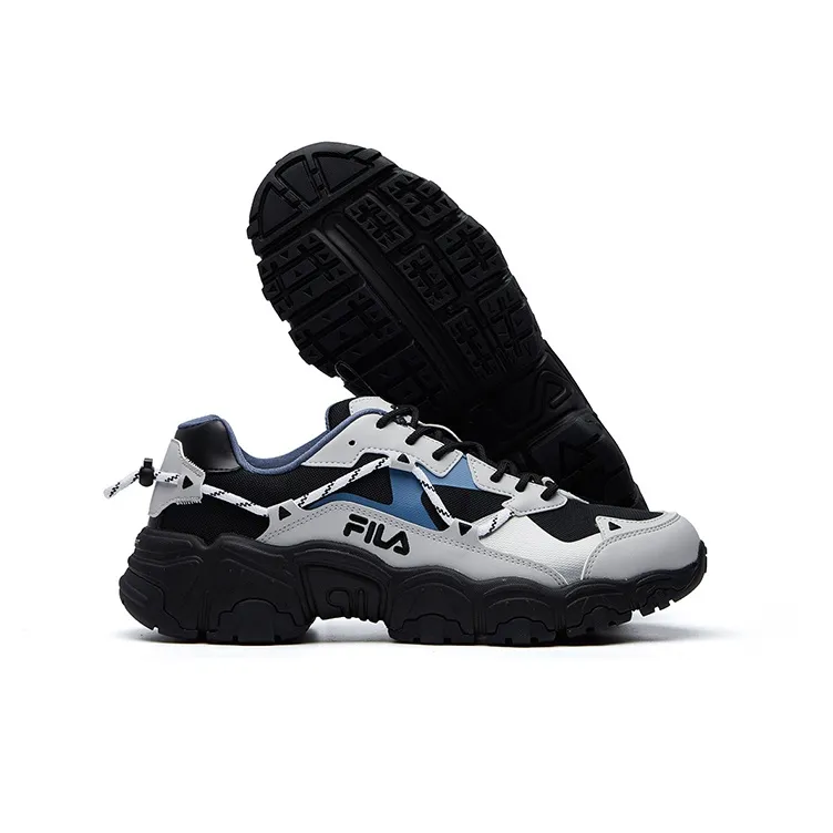 FILA Fluid Low Tops Black Gray Blue-3