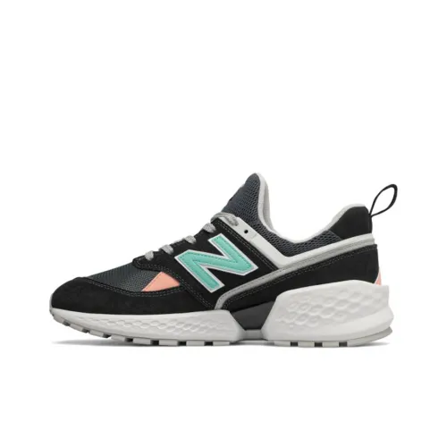 New Balance 574 Black Blue Teal