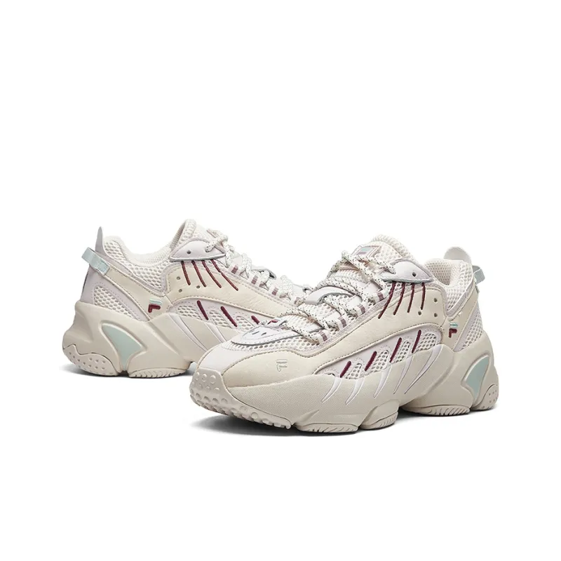 FILA FUSION Ade Marathon Running Shoes 'Beige White' Women's-3