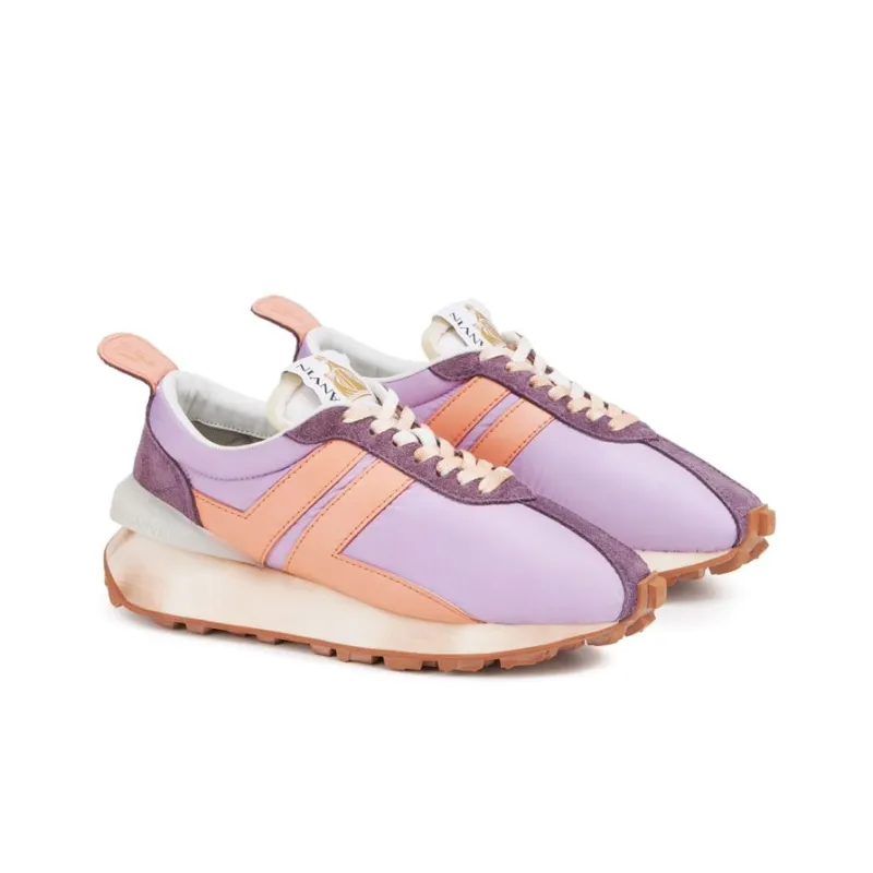 Lanvin Bumpr Anti Slip Wear Resistant Low Top Casual Shoes Women's Purple Orange Multicolor-2