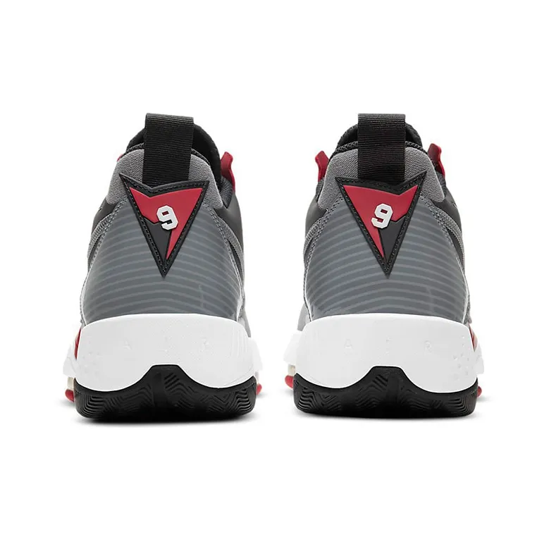 JORDAN Zoom '92 'Smoke Grey Black Gym Red'-4