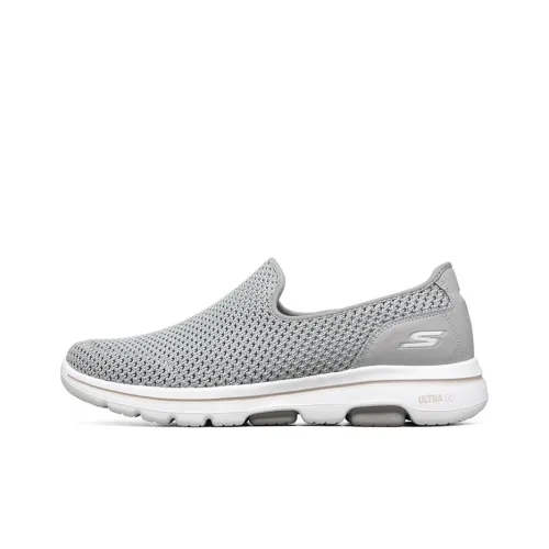 Skechers Go Walk 5 Lifestyle Shoes Men Low-Top Gray/White