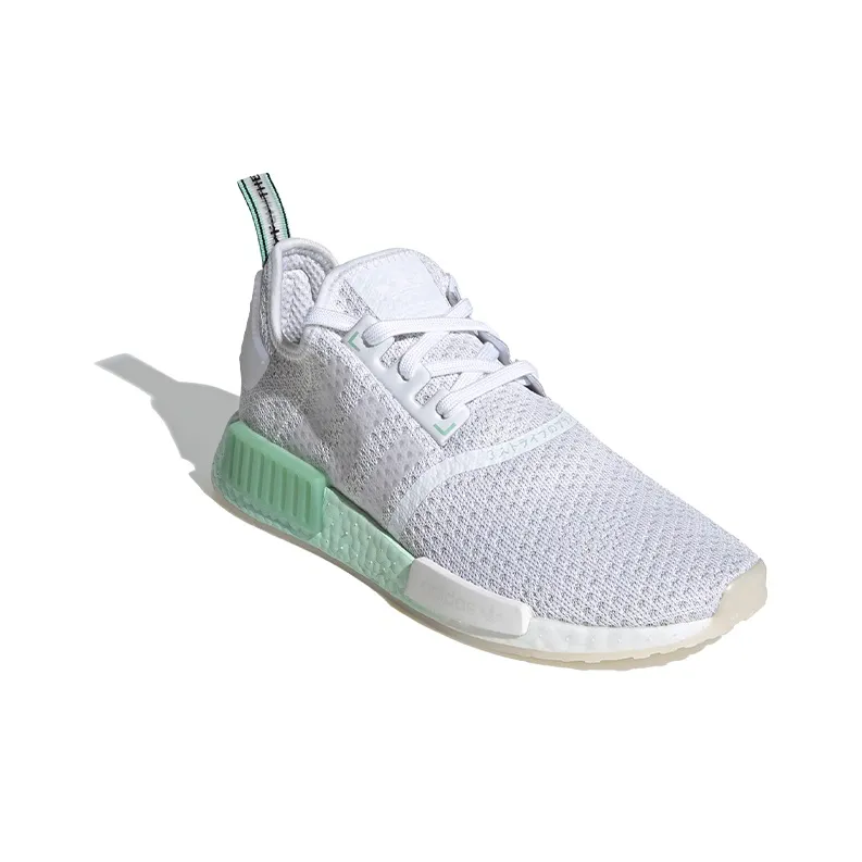 Adidas Nmd R1 Knit White Blush Green-2