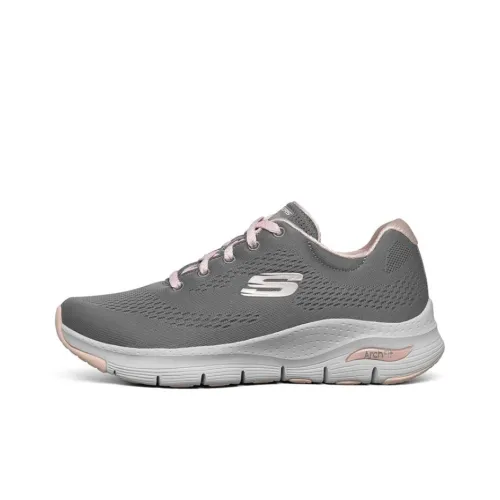 Skechers Arch Fit Sports Shoes Gray/Pink Women's