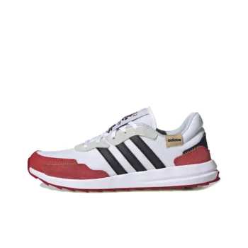 Adidas Neo Retrorun Abrasion Resistant Breathable Low Top Casual Shoes Women's White Red