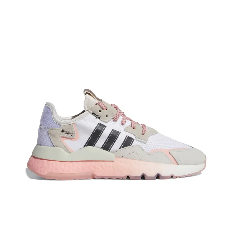 Adidas Originals Nite Jogger 'White Brown Pink' Women's-1