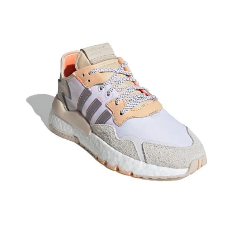 Adidas Nite Jogger White Glow Orange Women's-1