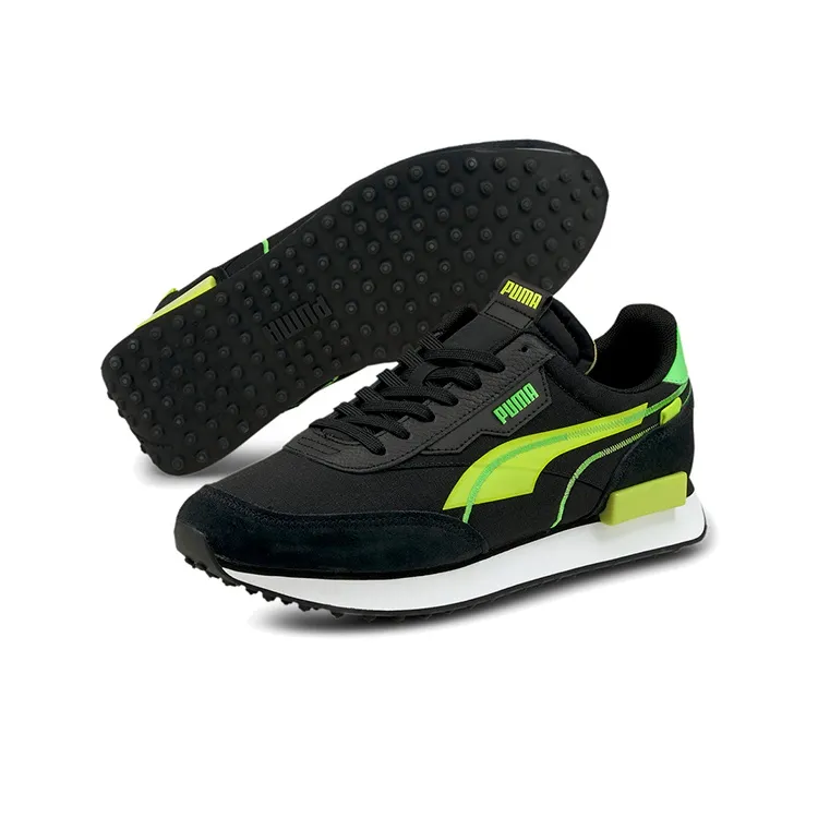 PUMA Future Rider Twofold Sd Black Yellow Alert-3
