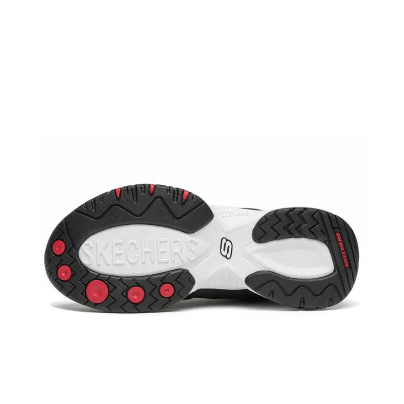 Skechers D'Lites Train Low Top Running Shoes Black/Red Women's-4
