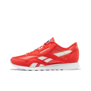 Reebok Women's Classic Nylon 'Collage Of Flags Radiant Red'