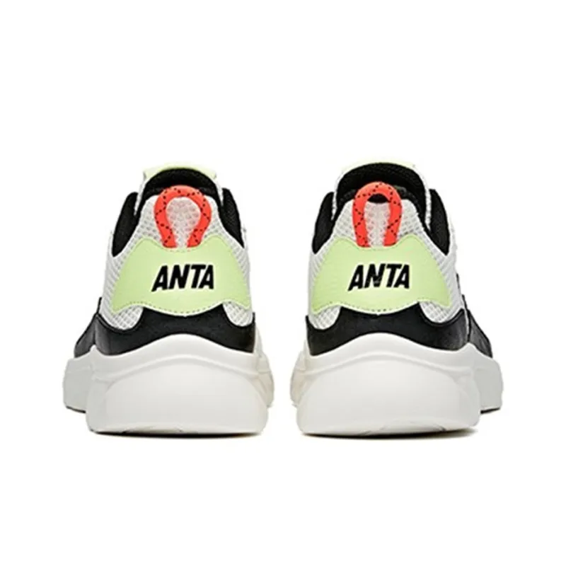 ANTA Casual Shoes Men Low Top Ivory White/Black-4