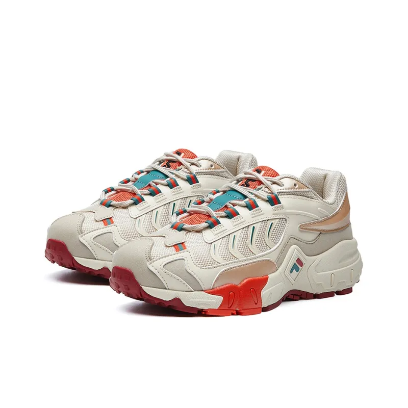 FILA Ravagement Cushioning Breathable Lightweight Low Top Casual Shoes Women's Beige-3