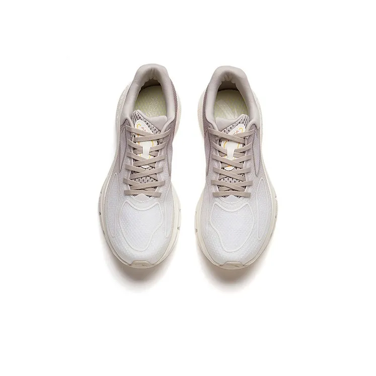 ANTA Life Collection Casual Shoes Men Low Top Ivory White/Light Purple-2