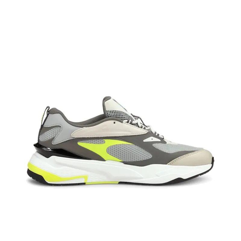 PUMA RS Fast Neon Running Shoes White/Brown/Yellow-1