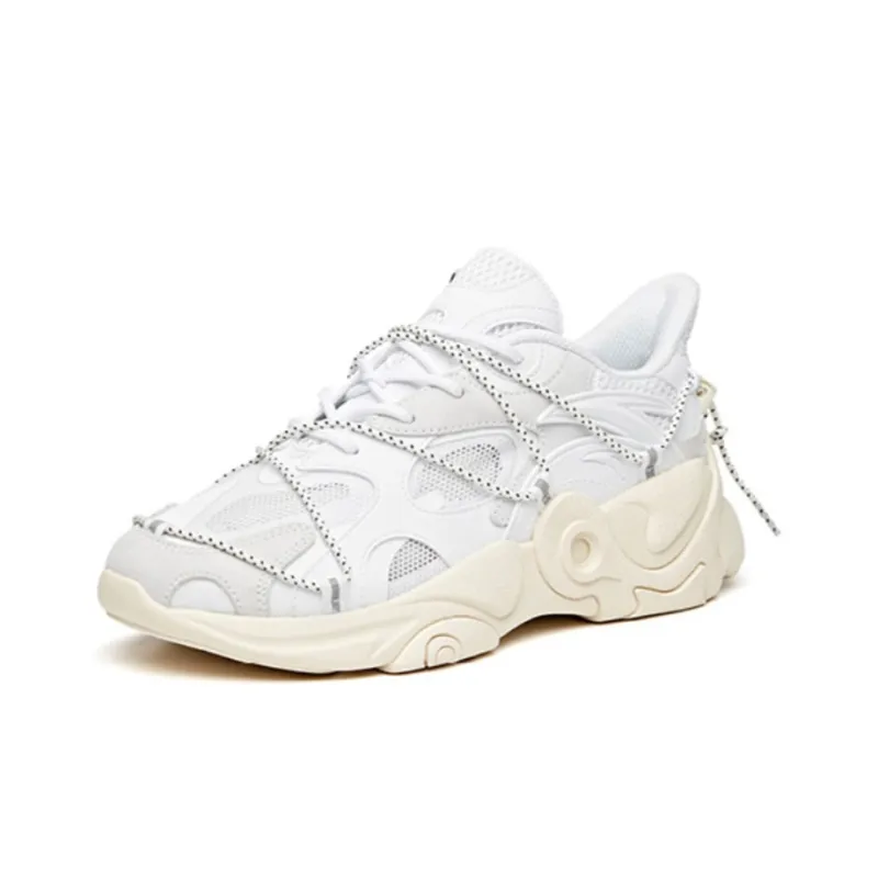 Anta Split Collection Low Top Sports Casual Shoes Women's White Blood Cells-1
