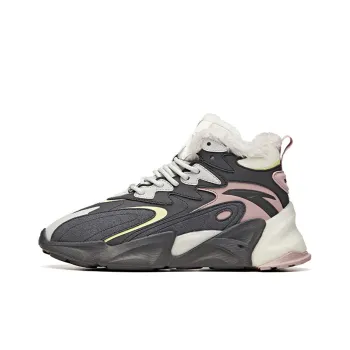 Anta Life Collection Cushioned Anti Slip And Wear Resistant Warm Mid Top Casual Shoes Women's Stone Gray