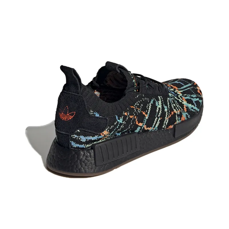Adidas Nmd R1 Primeknit Black Multicolor-3