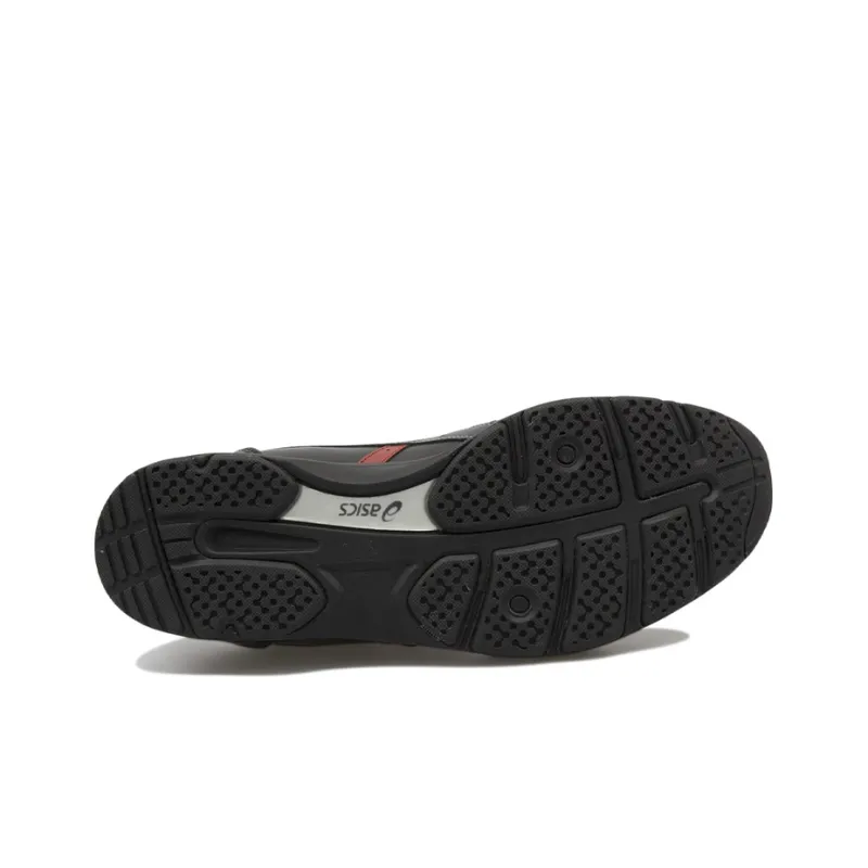 Asics Life Walker Casual Shoes Men Low-Top Black/Red-4