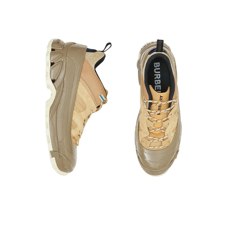 Burberry Arthur Low Top Casual Shoes Men's Beige-3