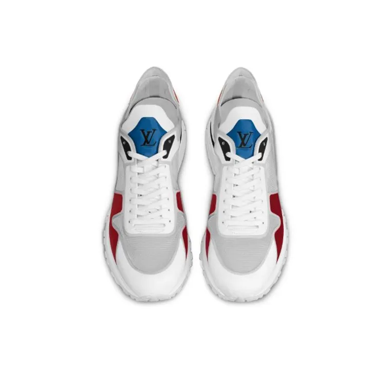 LOUIS VUITTON Run Away Wear-resistant And Lightweight Low-Top Casual Shoes Men's Red White-4