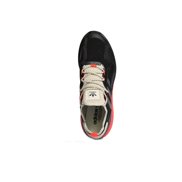 Adidas Zx 2K Boost Black Solar Red-4