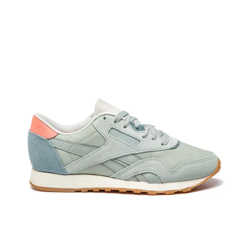 Reebok Classic Nylon Casual Shoes Women's Low-Top Blue-1