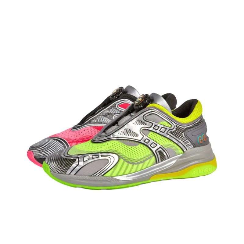 GUCCI Women's Ultrapace R 'Mismatched - Neon Pink Yellow'-2