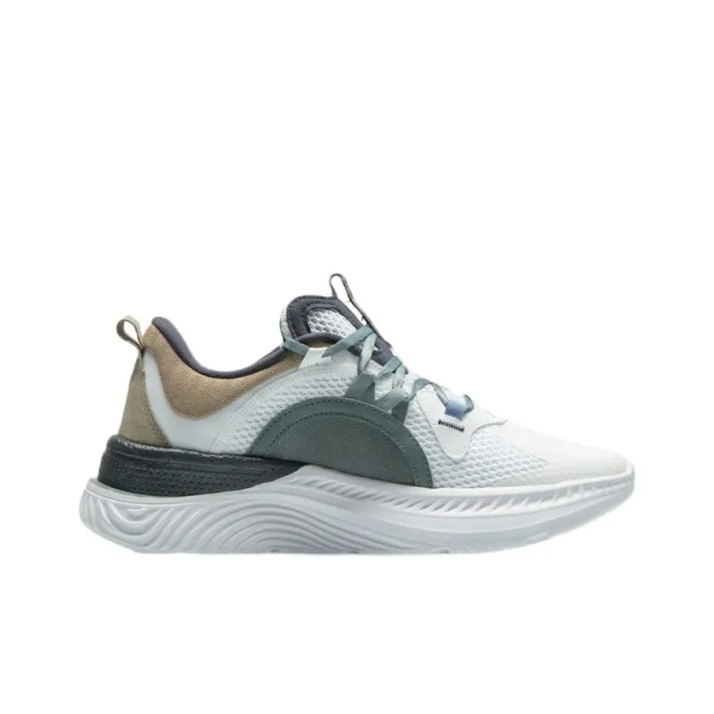 LiNing Spark Anti Slip Wear Resistant Low Top Sports Casual Shoes Men's White-1