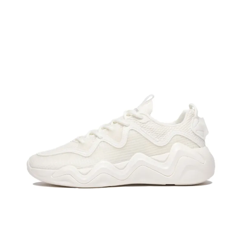 Anta Life Collection Cushioning Anti Slip Wear Resistant Breathability Low Top Casual Shoes Women's Ivory White-0