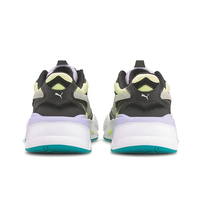 PUMA Rs G RS X3 Layers Slip Resistant Breathable Lightweight Low Top Casual Shoes Women's White Black Yellow-4