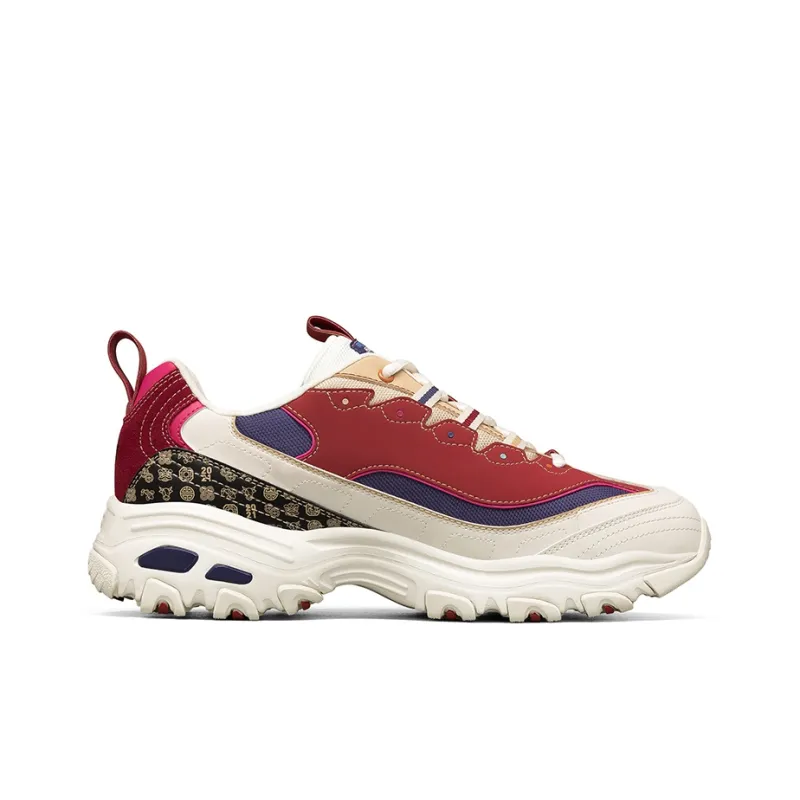 Skechers D'lites 2021 New Year White/Red-1