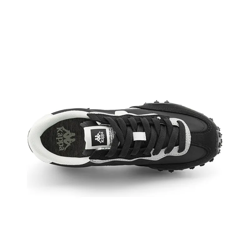 Kappa Cushioned Slip Resistant Low Top Casual Running Shoes Unisex Black-4