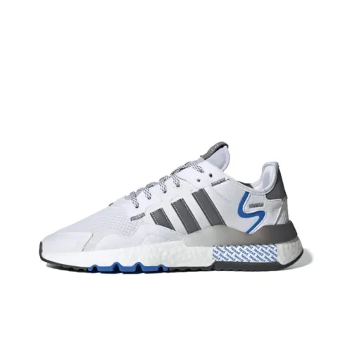 Adidas Originals Nite Jogger Casual Shoes Unisex Low-Top Gray/White/Blue