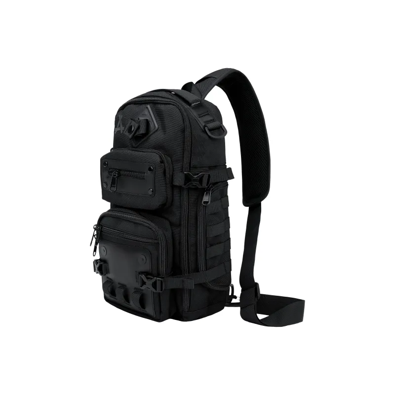 KONADCT Oxford Sling Bag, Shoulder Bag, Crossbody Bag Regular Unisex Black-2