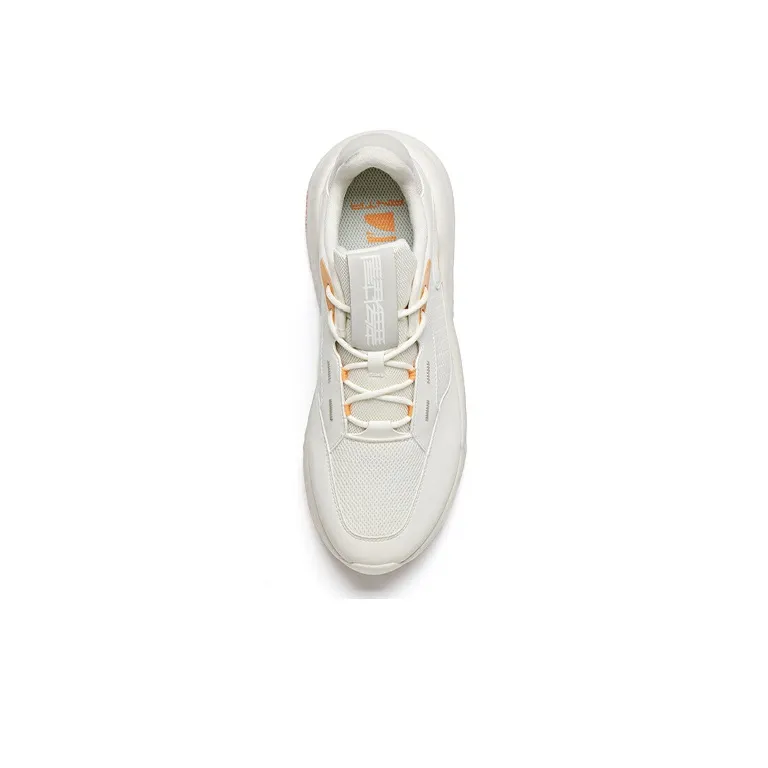 Anta Shock Absorbers Slip Resistant, Abrasion Resistant, Breathable Low Top Casual Shoes Men's Orange White-2