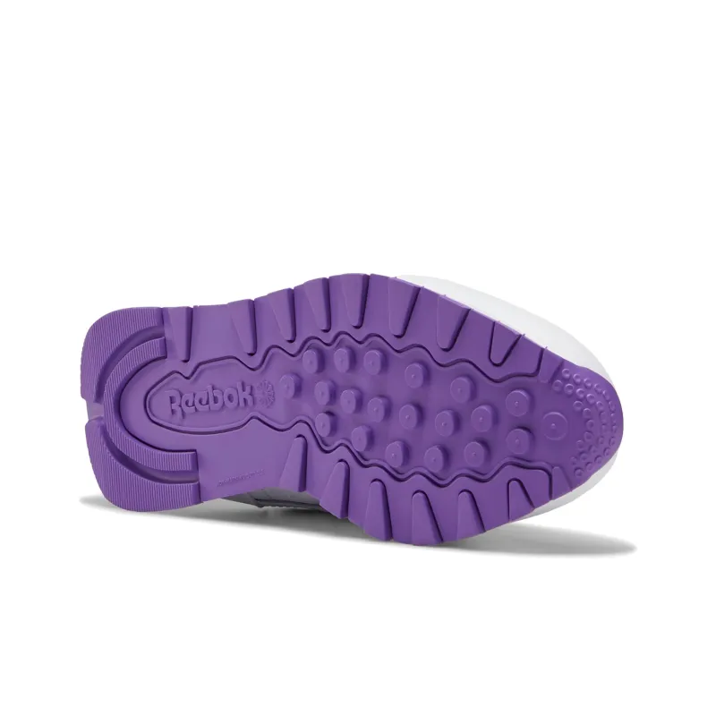 Reebok Classic Leather Sports Casual Shoes 'White Purple' Women's-6