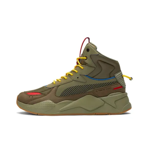 PUMA RS-X Casual Shoes Unisex Mid-Top Army Green/Brown