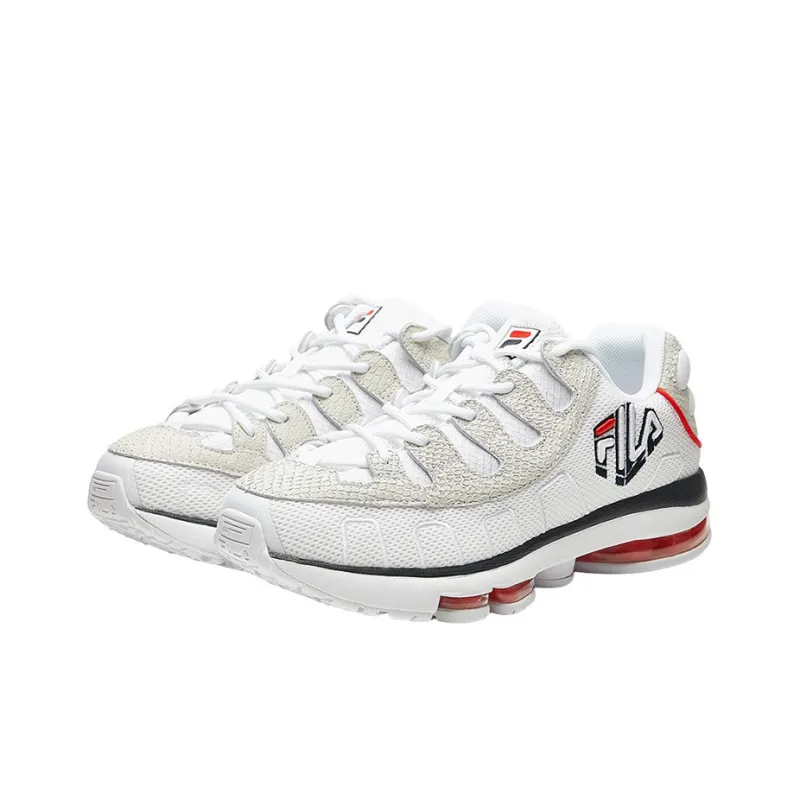 FILA Silva Trainer Cushioning Anti Slip And Wear Resistant Low Top Casual Shoes Men's White-2