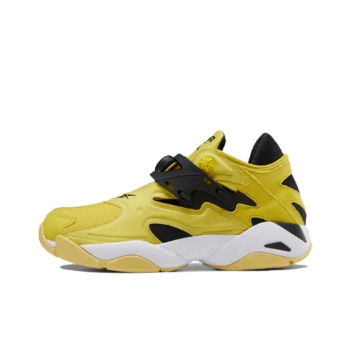 Reebok Pump Court Casual Shoes Unisex Low-Top Black/Yellow