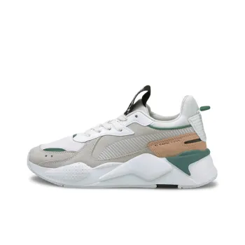 PUMA RS-X Reinvention Cushioning Wear-Resistant Low-Top Casual Shoes Women's White Gray Green