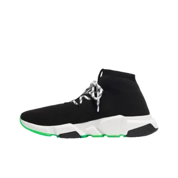 Balenciaga Speed Lace Up Trainer 'Black Neon Green'
