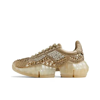 Jimmy Choo Diamond /F Low Top Casual Shoes Women's Gold