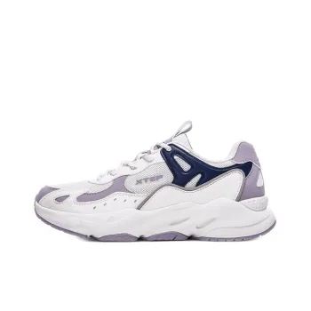 XTEP Casual Shoes Women's Low Top Beige Purple