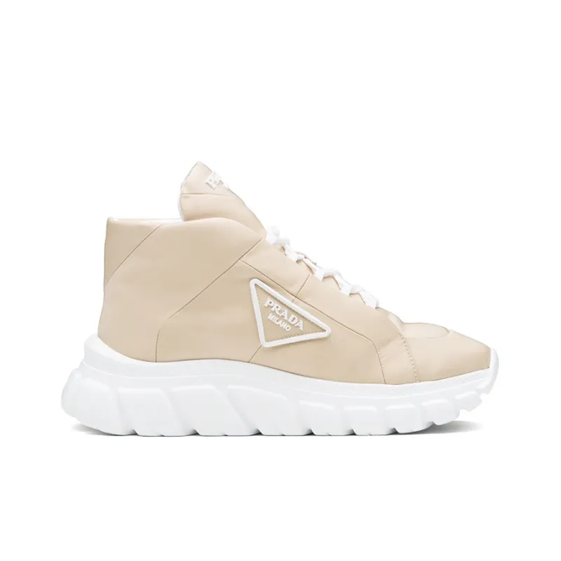 PRADA Shock Absorbers With Slip Resistant And Abrasion Resistant Properties High Top Casual Shoes Women's-1