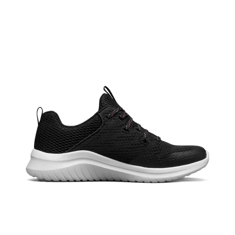 Skechers Ultra Flex 2.0 Low Top Running Shoes Black/White Women's-1